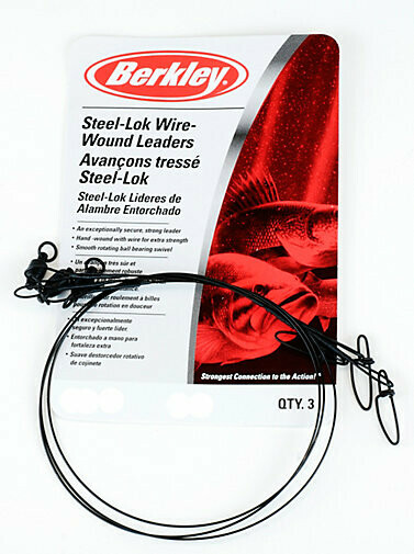 Berkley Wire Wound Steelon Leaders 12"in 30lb 3ks