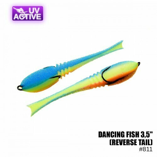 Pěnová nástraha Prof Montazh Dancing Fish 3.5" #811 (reverse tail)