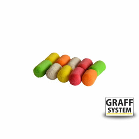Graff: Zig-Rig Plovoucí váleček 7x13mm Mix barev 10ks