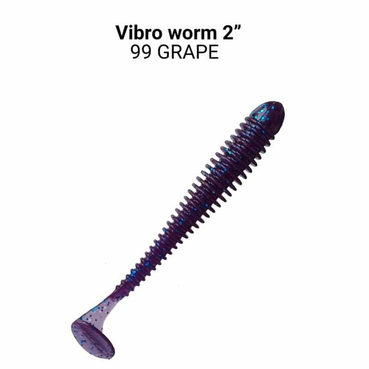 Vibro Worm 5 cm 99 grape