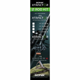 Sonik: Prut s navijákem Xtractor 2 Rod Carp Kit 9' 2,7m 2,75lb