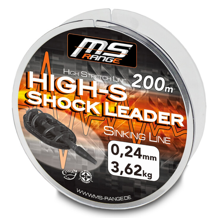 MS Range šokový návazec High-S Shock Leader 0,26 mm 200 m