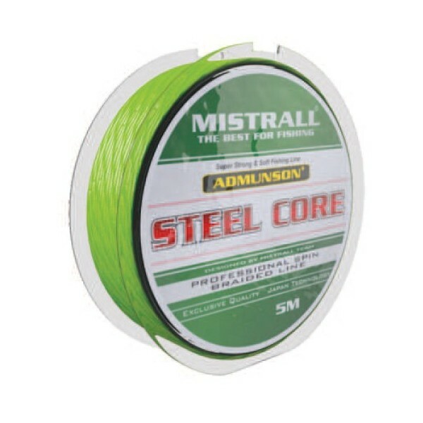 Mistrall pletená šňůra s ocelovým jádrem Admuson Steel Core průměr: 0,18 mm