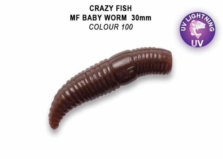 MF Baby worm 1,2&quot; 30mm barva 100 kreveta floating