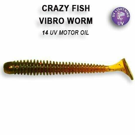 Vibro worm 5 cm barva 14 motor oil
