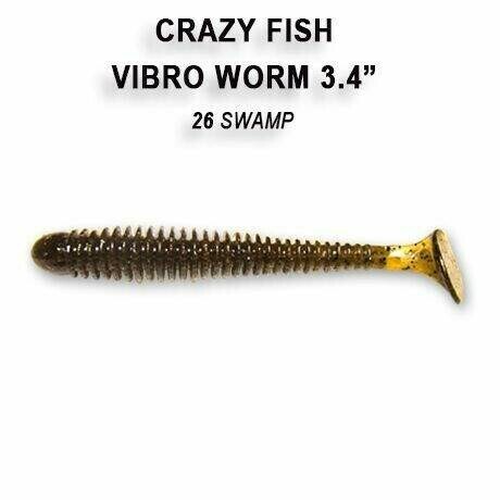 Vibro worm 8,5cm barva 26 swamp