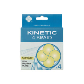 Kinetic 4 Braid 150m 0,08mm/3,30kg Fluo Yellow