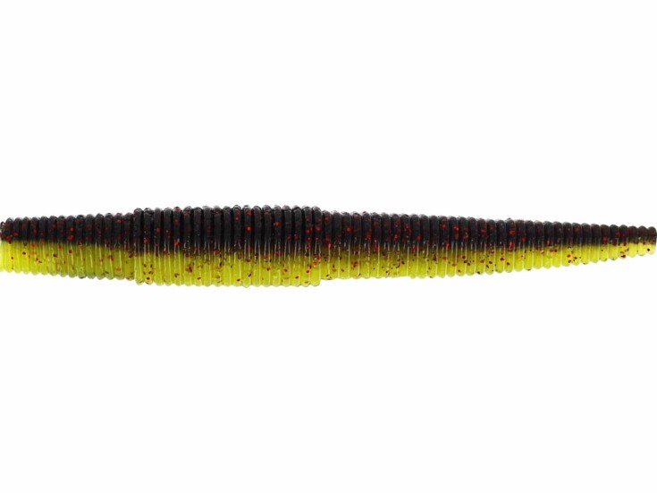 Ned Worm 7cm 3g Black/Chartreuse 7ks.