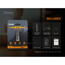 Nabíjecí svítilna Fenix E02R - Hnědá