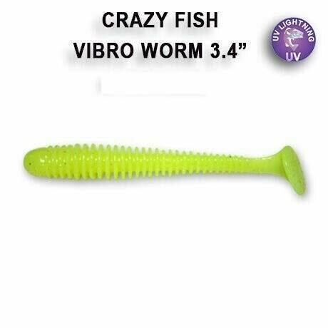 Vibro Worm 8,5 cm barva 54 chartreuse floating