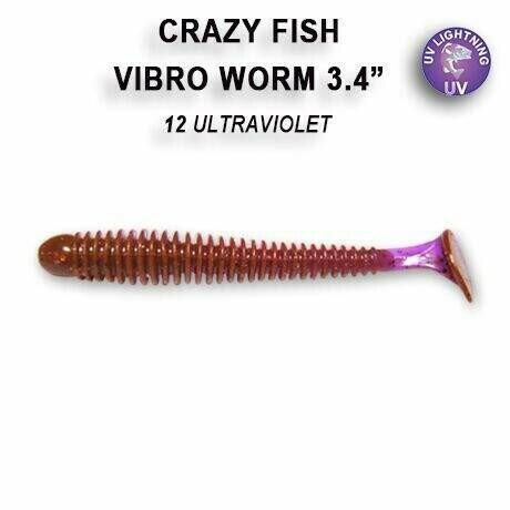 Vibro Worm 8,5 cm barva 12 ultraviolet