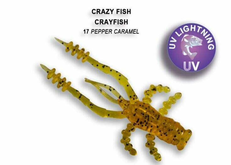 Crayfish 4,5cm 17 caramel pepper