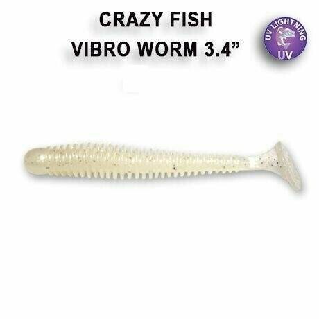 Vibro Worm 8,5 cm barva 66 pearl snow floating