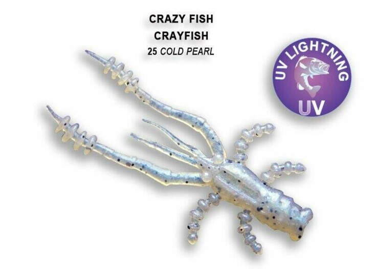 Crayfish 4,5cm 25 cold pearl