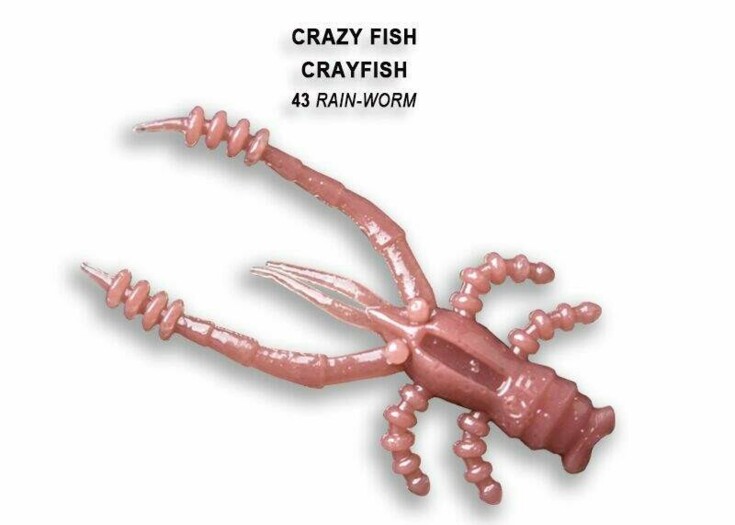 Crayfish 4,5cm 43 rain worm dešťovka balení 8 kusů