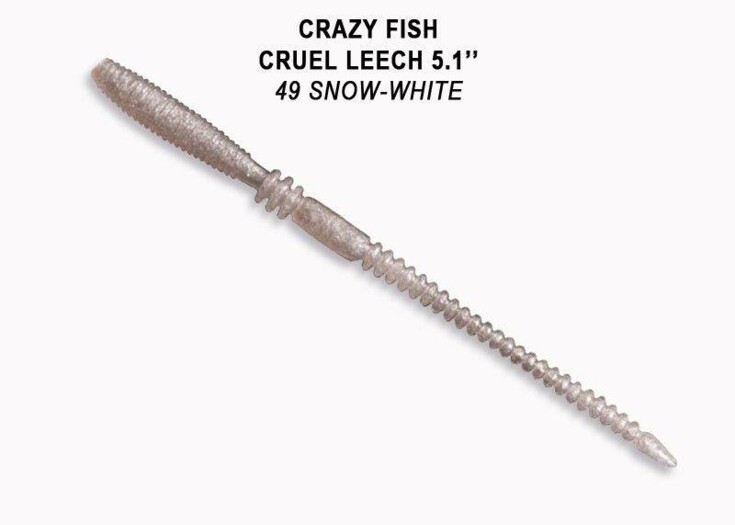 Cruel Leech 130 mm 49 snow white balení 6ks