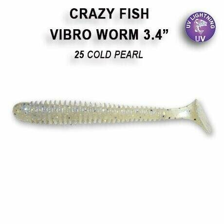 Vibro Worm 8,5cm barva 25 cold pearl