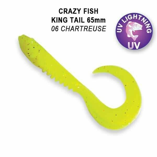 King Tail 2,5&quot; color 6 chartrouse