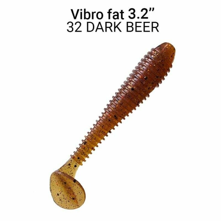 Vibro Fat 8cm barva 32 dark beer 5ks