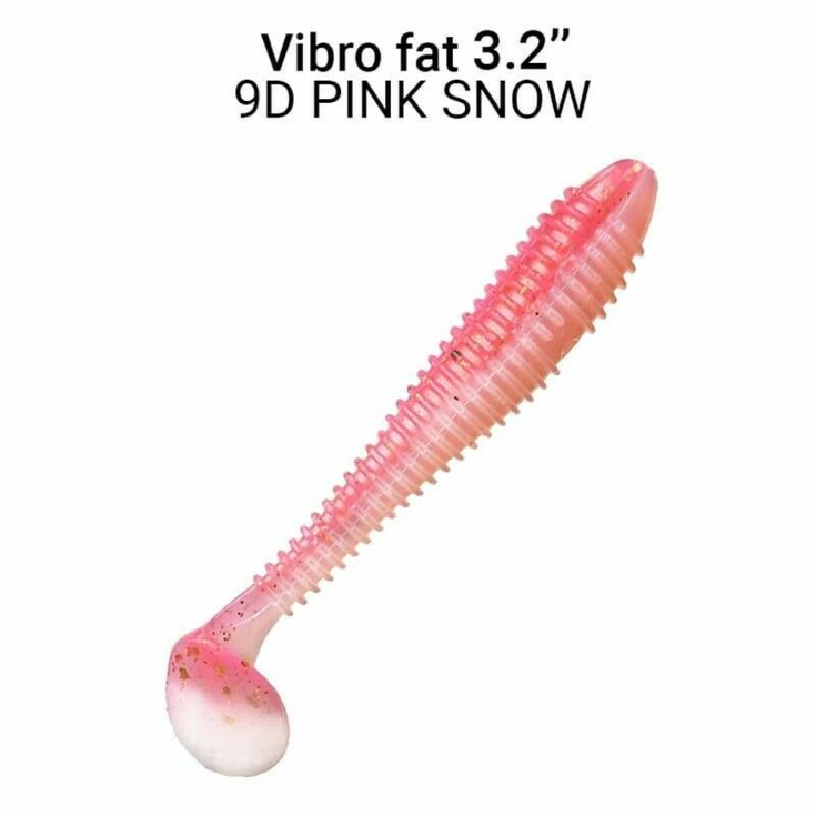 Vibro Fat 8cm barva 9D Pink Snow 5ks