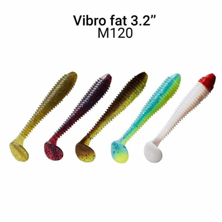 Vibro Fat 8cm barva M120 Mix 5ks