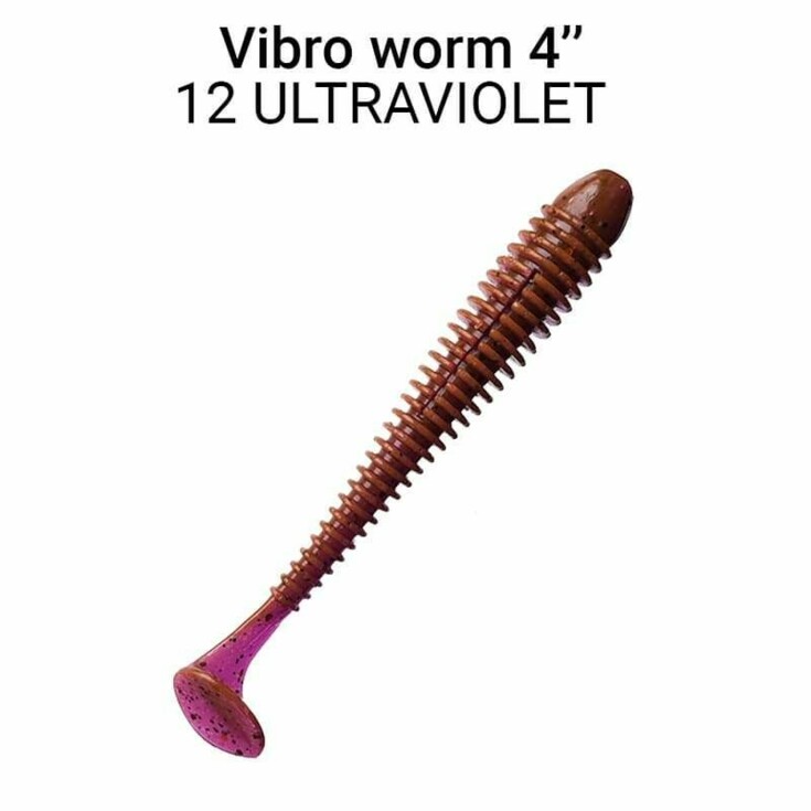 Vibro Worm 10cm 12 ultraviolet 5ks