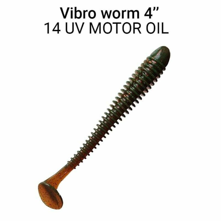 Vibro Worm 10cm 14 motor oil 5ks