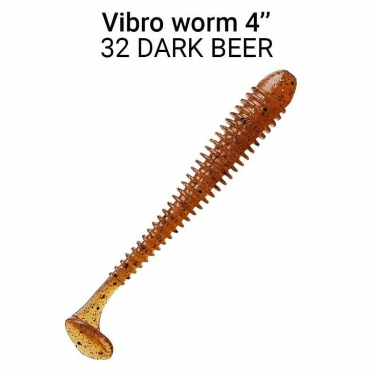 Vibro Worm 10cm 32 dark beer 5ks