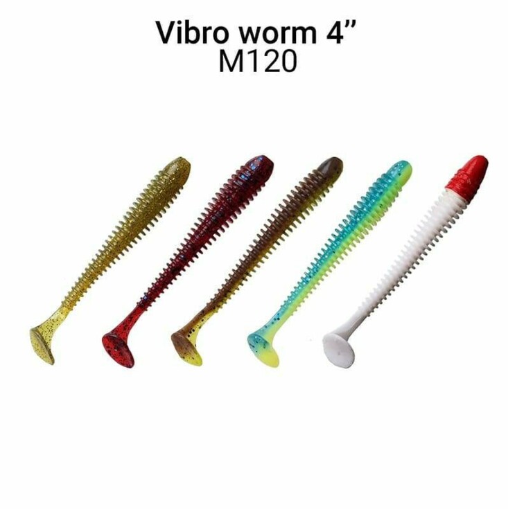 Vibro Worm 10cm M120 mix  5ks