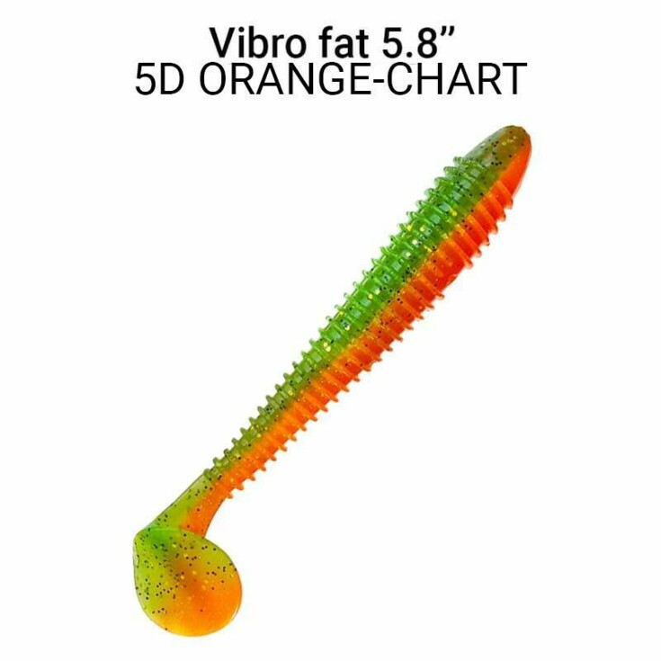 Vibro Fat 14,5 cm barva 5D Orange Chart 3ks