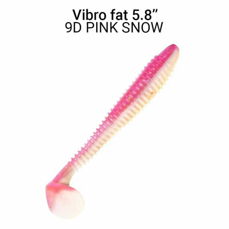 Vibro Fat 14,5 cm barva 9D pink snow 3ks