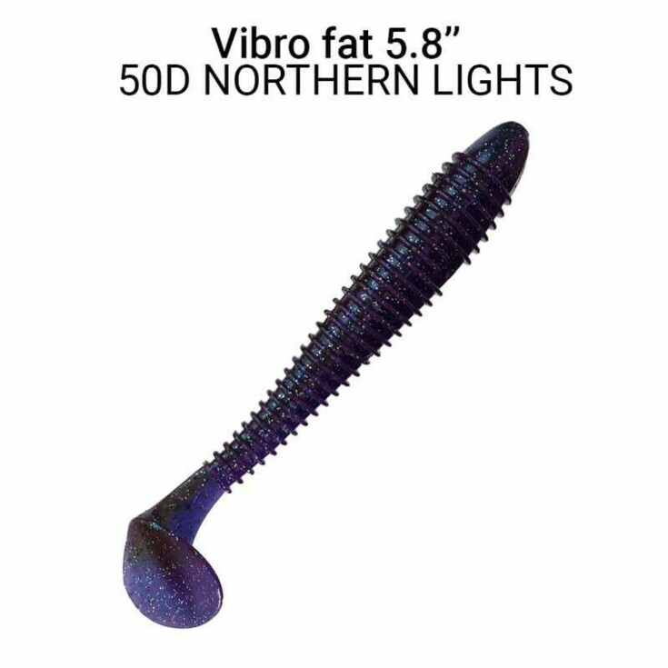 Vibro Fat 14,5 cm barva 50D Nothern Lights 3ks