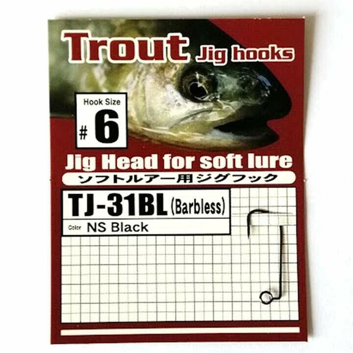 Vanfook Trout Jig hooks TJ-31BL vel. 6, balení 25ks