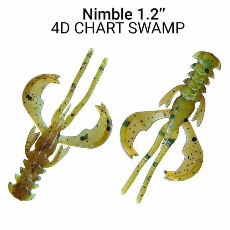 Nimble 4cm barva 4D Chart Swamp balení 9 kusů