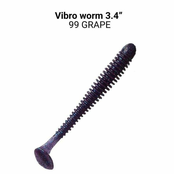 Vibro Worm 8,5cm barva 99 grape