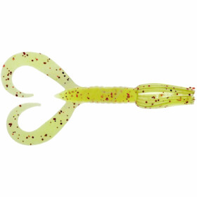 Keitech: Little Spider 3" 7,6cm 1,7g Chartreuse Red Flake 8ks