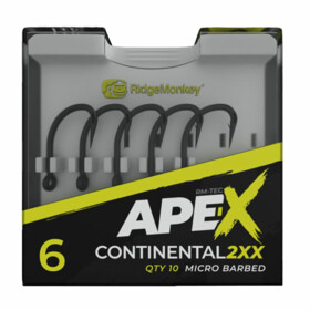 RidgeMonkey: Háček Ape-X Continental 2XX Barbed Velikost 4 10ks