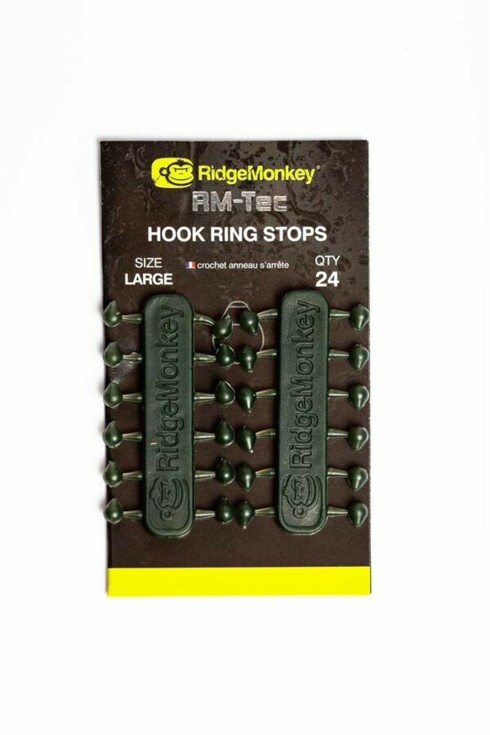 RidgeMonkey: Stoper RM-Tec Hook Ring Stops Large 24ks