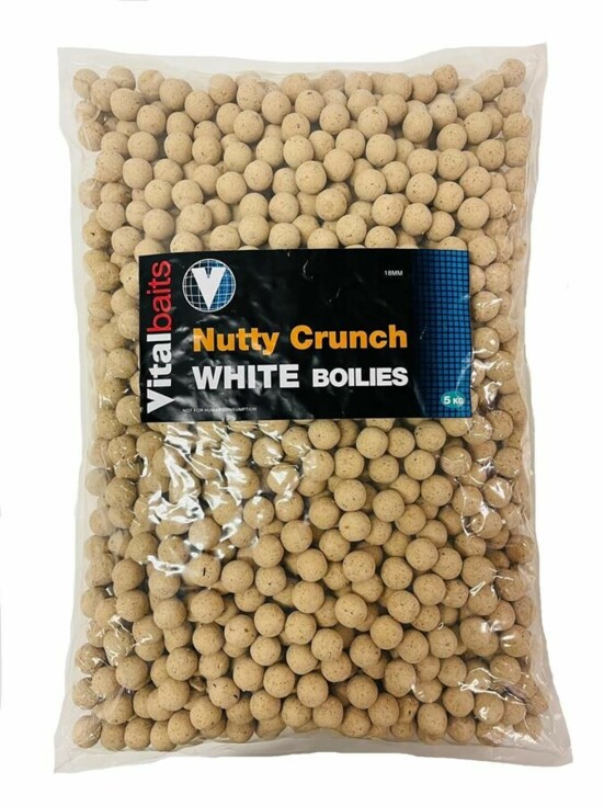 Vitalbaits: Boilie Nutty Crunch White 5kg