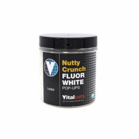 Vitalbaits: Pop-Up Nutty Crunch Fluor White 14mm 80g