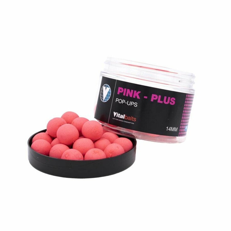 Vitalbaits: Pop-Up Pink-Plus 18mm 50g